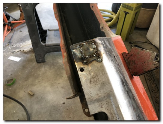 Welded in place